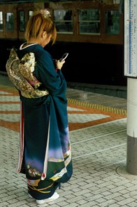 Une Japonaise en kimono (source : Ziga)