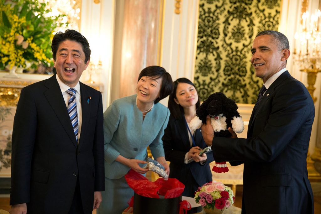 Abe et Obama, le 14 avril 2014 à Tokyo ( © Maison Blanche)