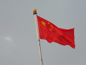 Le drapeau chinois - Photo Ewo