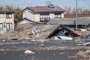 Les dégâts du Tsunami à Namie, le 12 Avril 2011 (Photo : VOA - S. L. Herman)