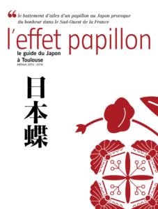 Première de couverture du guide du Japon à Toulouse “l'effet papillon” 
