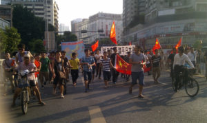 Manifestation anti-japonaise suite à la nationalisation des Senkaku en 2012 (© Yuri Palamarchuk)