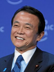 Taro Aso, ministre des Finances et ancien premier ministre (© Sebastian Derungs)