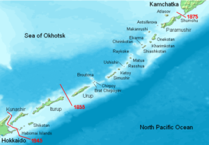 Évolution de la frontière avec la Russie au nord de l'archipel