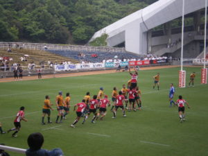 Pourra-t-on bientôt voir des internationaux japonais évoluer dans le Top 14? (©  Historian)