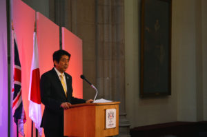 Shinzo Abe à Londres en 2013 (© Chatham House)