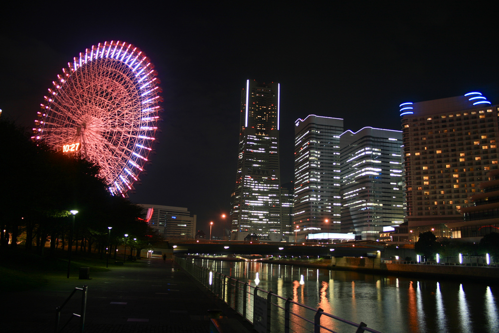 Vue nocturne de Yokohama (© Ayumu Mitsui)
