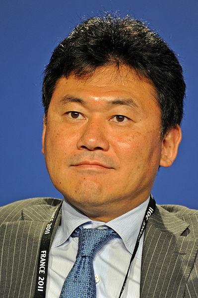 Hiroshi Mikitani, PDG de Rakuten. Photo : Guillaume Paumier, 26 mai 2011
