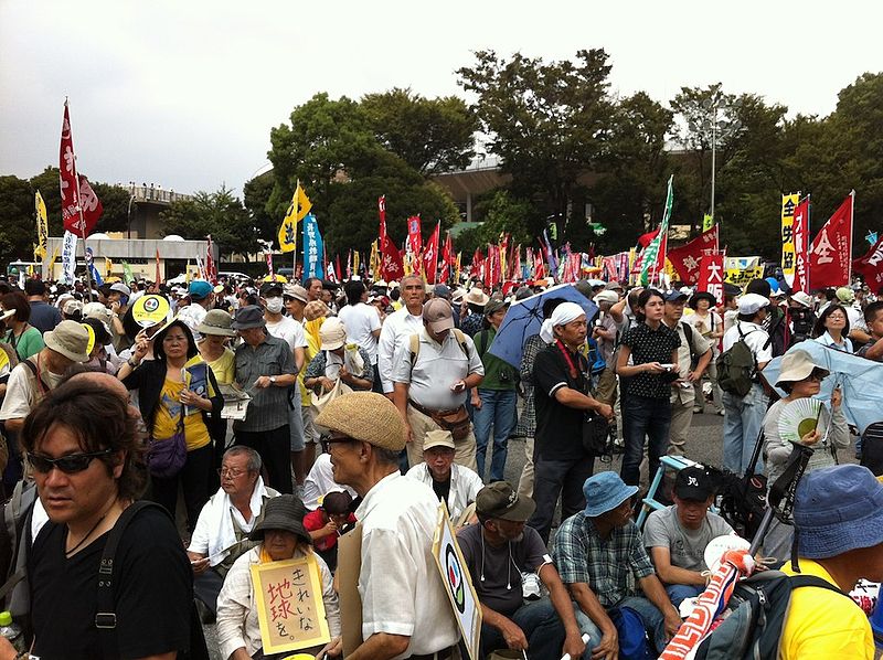Manifestation anti-nucléaire à Tôkyô. Photo : Kevin Meyerson, 19 septembre 2011. 