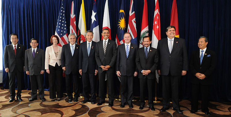 Les dirigeants des Etats membres du TPP. Photo : Gobierno de Chile,  14 novembre 2010. 