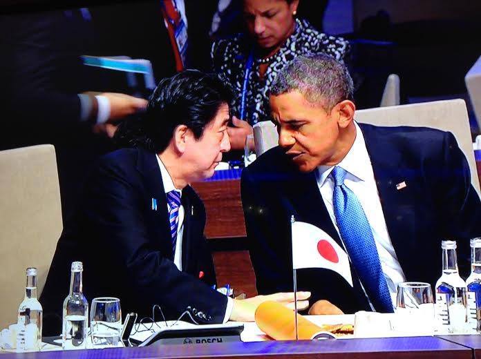 Shinzô Abe et Barack Obama - DR 