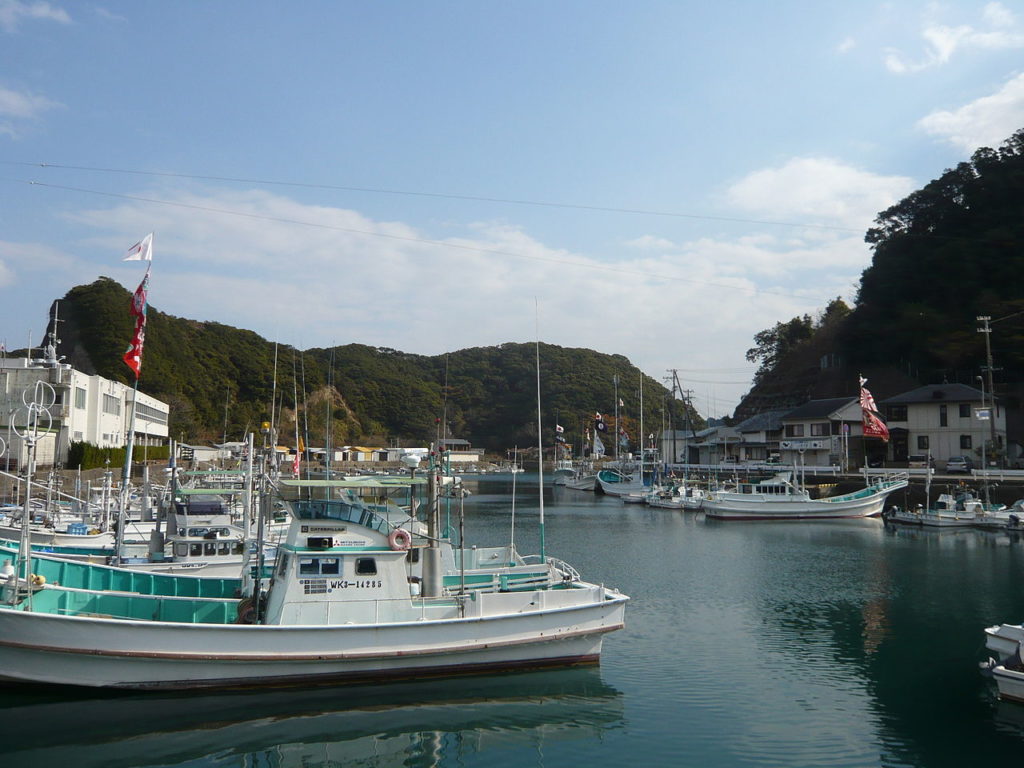 Le port de Taiji, Wakayama (© Opqr)