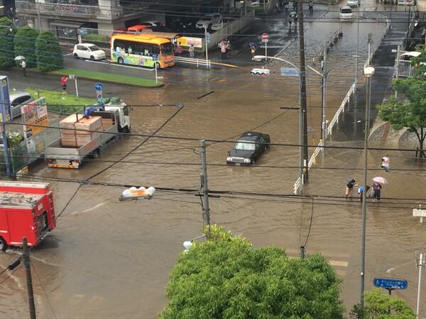 Des inondations en juin 2014 (@gianerosssales)