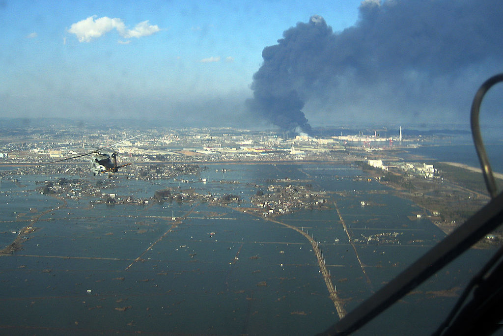 Le port de Sendai (préfecture de Miyagi) après le tsunami (© US Navy)