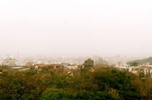 Vue sur Naha depuis le château