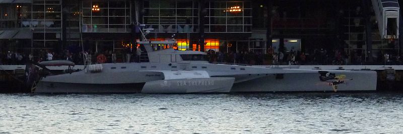 L'un des navires de l'organisation Sea Shepherd, le Brigitte Bardot (© AussieLegend)