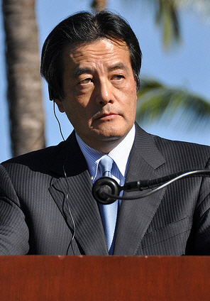 Le président du PDJ Katsuya Okada (© U.S. Air Force Tech Sgt. Cohen A. Young)