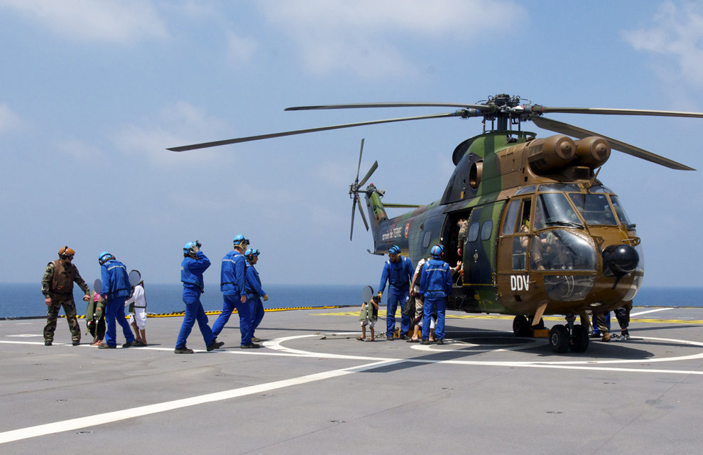 La France aussi participe aux évacuations de ressortissants au Yémen(© État-major des armées / Marine nationale)