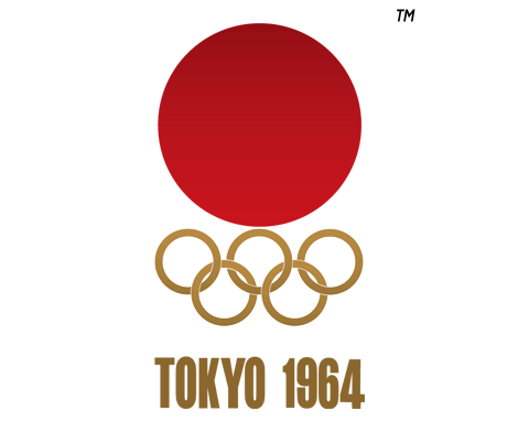Logo des Jeux Olympiques de Tôkyô 1964 - ©DR