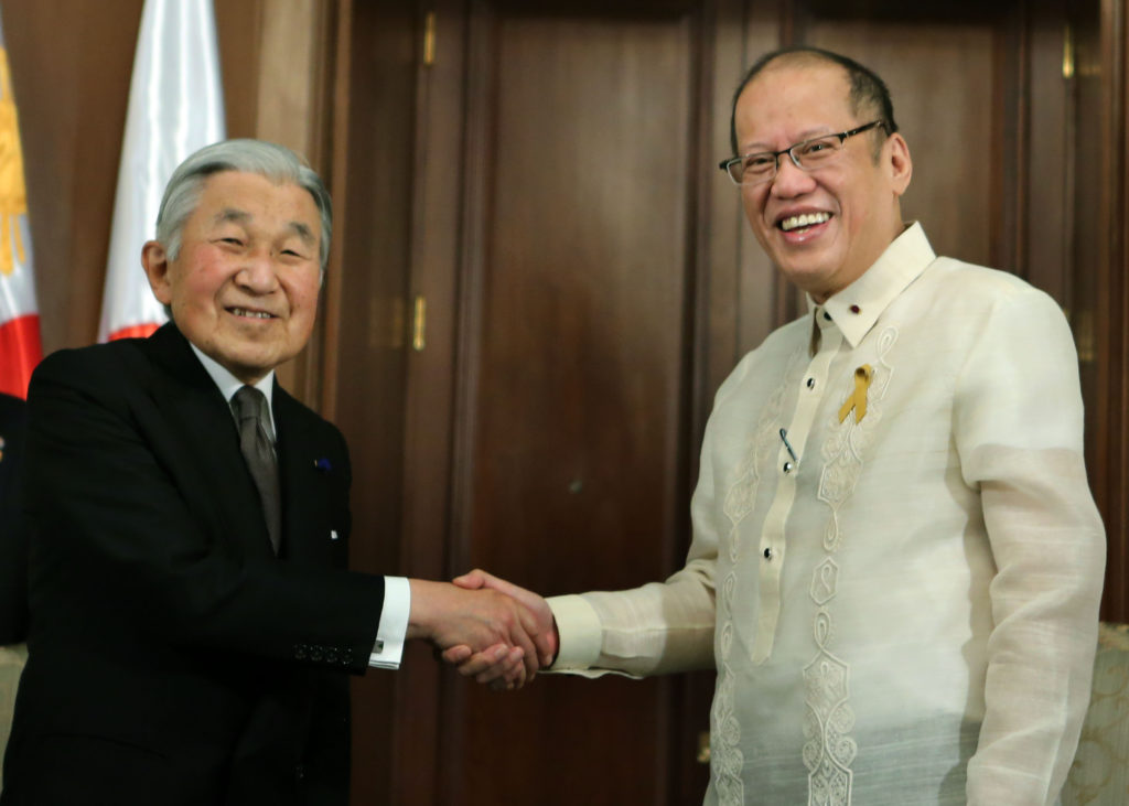 L'Empereur Akihito et le Président philippin Benigno Aquino III (© Office of the President of the Philippines)