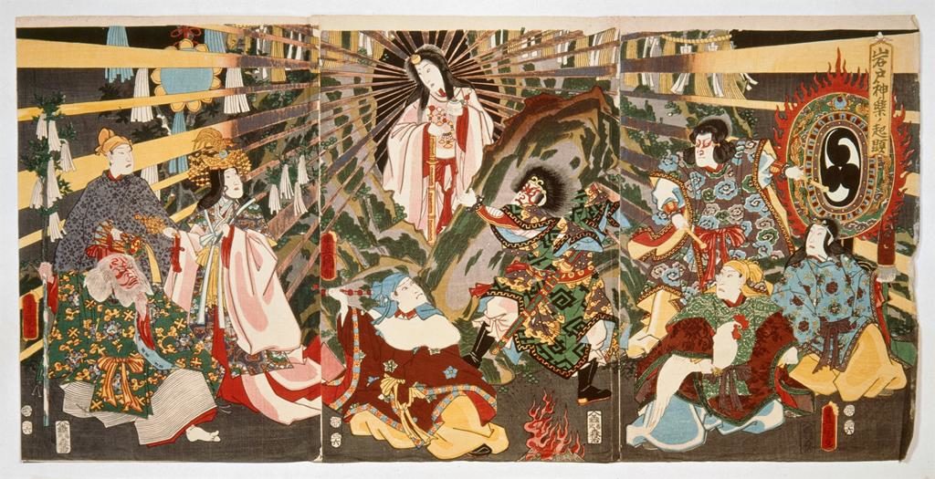 Kunisada-déesse-Amaterasu