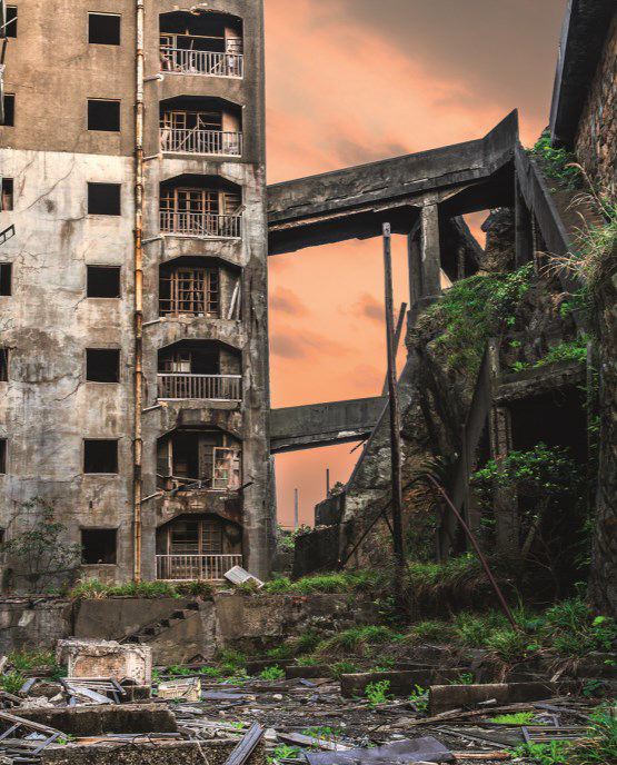 Gunkanjima, "Foot bridge", Jordy Meow, 2012