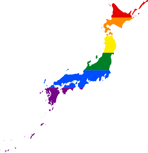 Japon-LGBT-drapeau-carte-gay