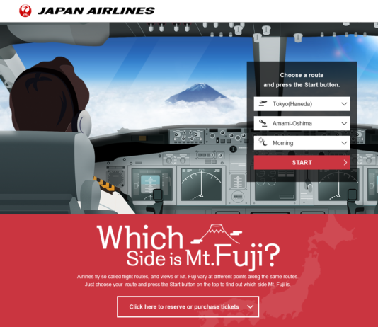 Admirer le Mont Fuji en plein vol avec Japan Airlines