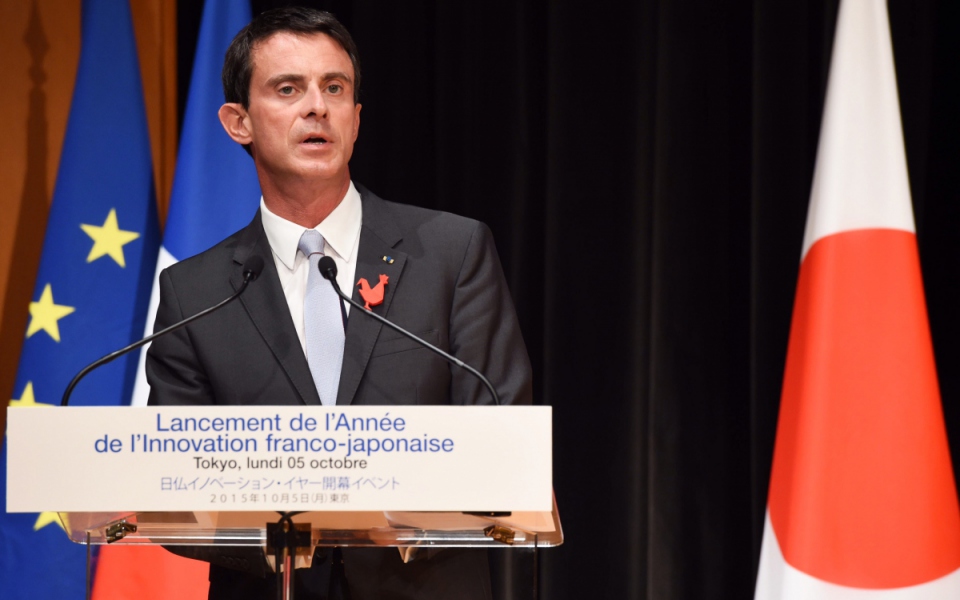 Manuel Valls lance l'année de l'inovation franco-japonaise à Tôkyô en octobre 2015. (© Ambassade de France à Tôkyô)