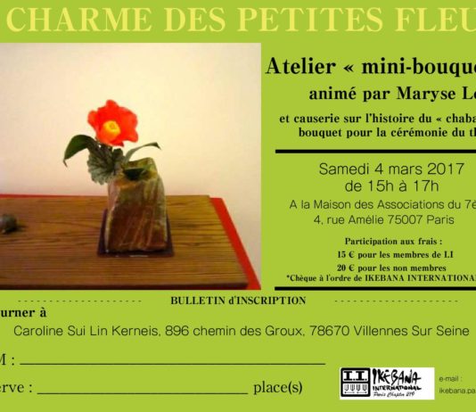 Atelier de chabana à Paris
