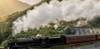 Harry Potter, train, fumée